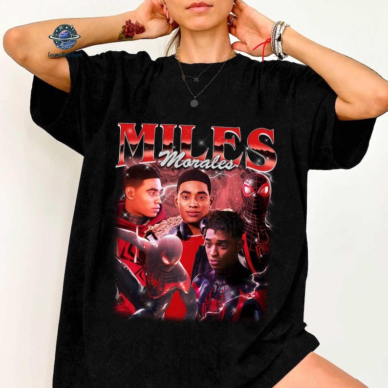 Peter Parker Spider Man Comfort Color Tee, Mcu Comic Shirt, Superhero Fan Gift, Miles Morals Shirt, Spiderman Apparel image 1