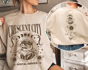 Crescent City Postal Service sweatshirt, House of Earth and Blood, Crescent city otter, SJM Merch, Crescent City, SJM sweatshirt, Lunathion