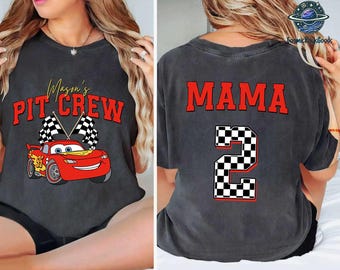 Lightning McQueen Birthday Tee, Custom Cars Birthday Shirt, Family Birthday Sweatshirt, Cars Pit Crew Mama of the Birthday Boy Shirt