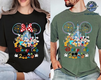 Disneyworld Family Trip 2026 Shirt, Mickey Minnie Couple Trip Shirt, Family Disneyland Vacation Matching T-shirt, Disneytrip Outfits