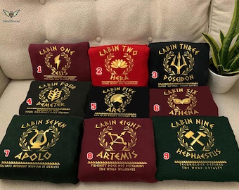 Percy Jackson Matching Shirts, Camp Half Blood Cabins Shirt, Percy Jackson Tshirt, Percy Jackson Sweatshirt, Greek Mythology Shirt