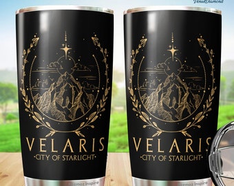 Vaso Velaris, Vaso de la Corte Nocturna, Mercancía de SJM, Una corte de Espinas y ROSAS, Ciudad de la Luz de las Estrellas