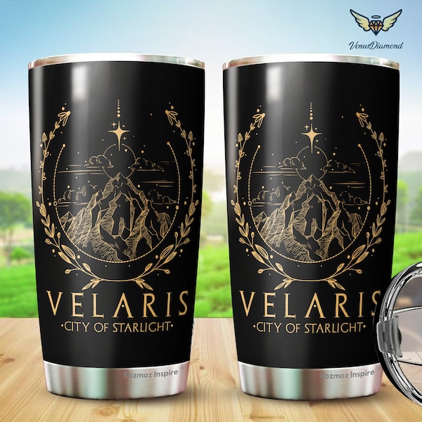 Velaris Tumbler, The Night Court Tumbler, SJM merch, A court of Thorns and ROSES, City of Starlight