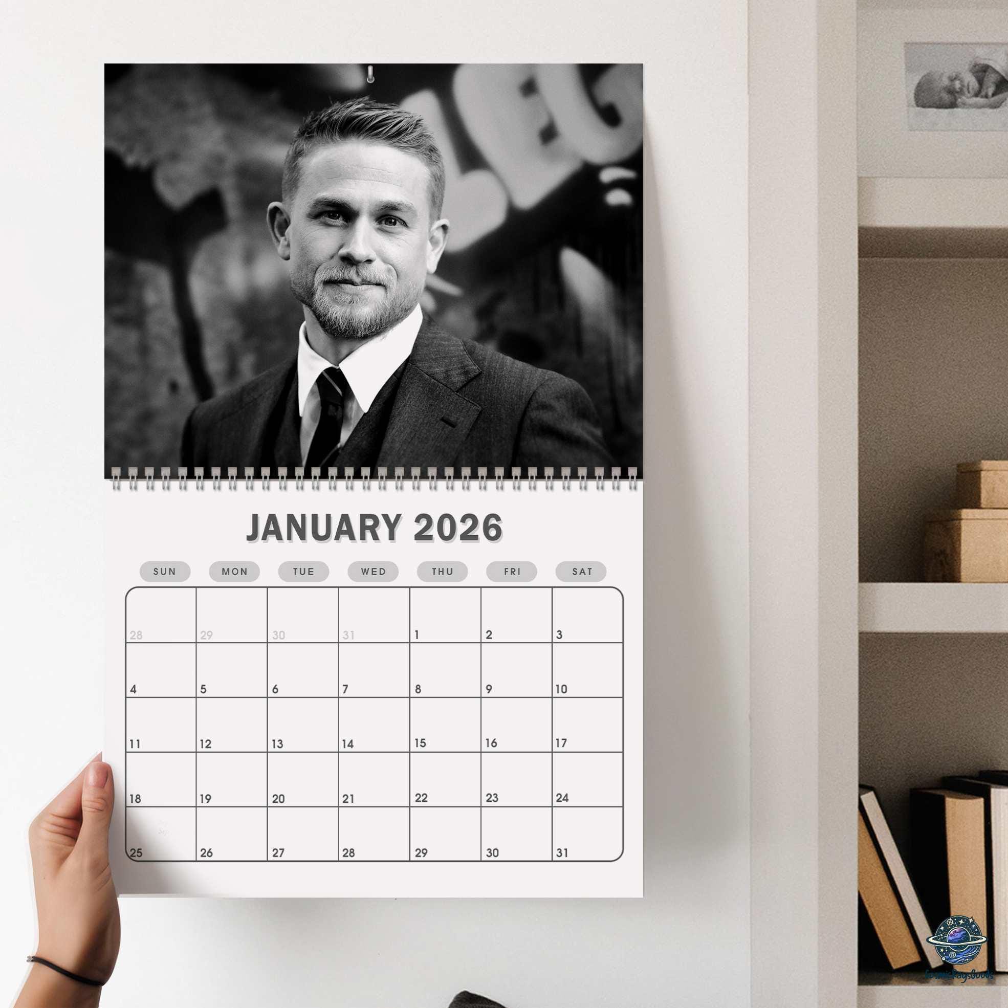 Discover Charlie Hunnam 2026 Calendar | Celebrity Calendar | The Charlie Hunnam Ed Gein Gift