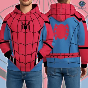 Spider Man 3D Full Over Print Hoodie, Spider Man Super Hero Cosplay Hoodie Sweatshirt,Spider Man Halloween Shirt,Spiderman Halloween Costume