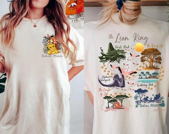 Camiseta vintage de Disneyland de doble cara de El Rey León Hakuna Matata, Camiseta Comfort Colors Hakuna Matata Animal Kingdom, Camiseta de Disneyland