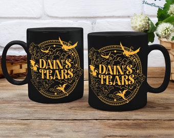 Dain's Tears Mug, Fourth Wing Gift, Dragon Coffee Mug, Bookish Mug, Basgiath War College, Dragon Rider Mug, Fourth Wing Merch