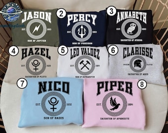 Custom Percy Jackson Sweatshirt, Heroes Of Olympus Shirt, Camp Half Blood, Camp Jupiter Shirt, Book Lover Gift Shirt, Bookish Shirt