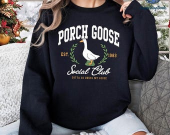 Camiseta del Club Social de Gansos, Camiseta de Mamá Ganso, Camiseta Divertida de Ganso, Regalo para Amantes de los Gansos, Camiseta Divertida con Meme de Ganso