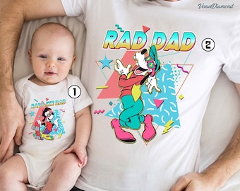 Goofy Rad Dad Tee, Max Rad Like Dad Shirt, A Goofy Movie Dad and Son Shirt, Goofy and Max Goof Matching Shirt, Fathers Day Gift