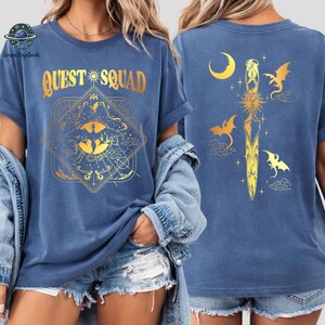 Quest Squad Onyx Storm Shirt, Fourth Wing Shirt, Ridoc Quest Squad Shirt, Onyx Storm, Xaden Riorson, Romantasy Fan Shirt, Dragon Rider Book image 2