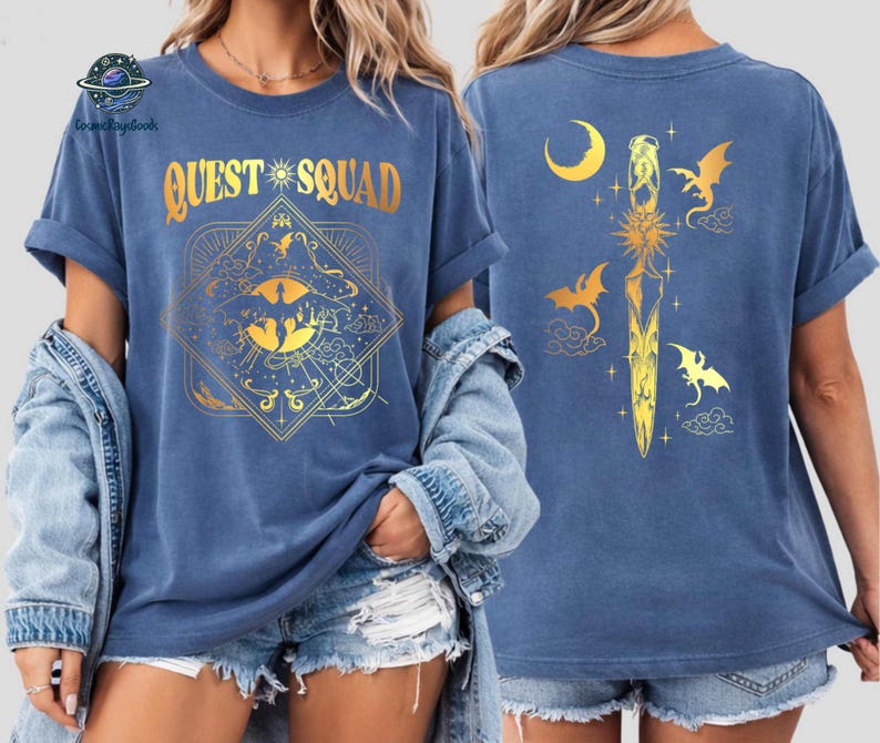 Quest Squad Onyx Storm Shirt, Fourth Wing Shirt, Ridoc Quest Squad Shirt, Onyx Storm, Xaden Riorson, Romantasy Fan Shirt, Dragon Rider Book image 2