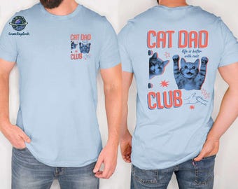 Comfort Colors Cat Dad Club T-Shirt, Cat Dad Club Shirt, Funny Cat Lover Gift, Pet Lovers Shirt, Funny Cat Dad Shirt, Father's Day Gift