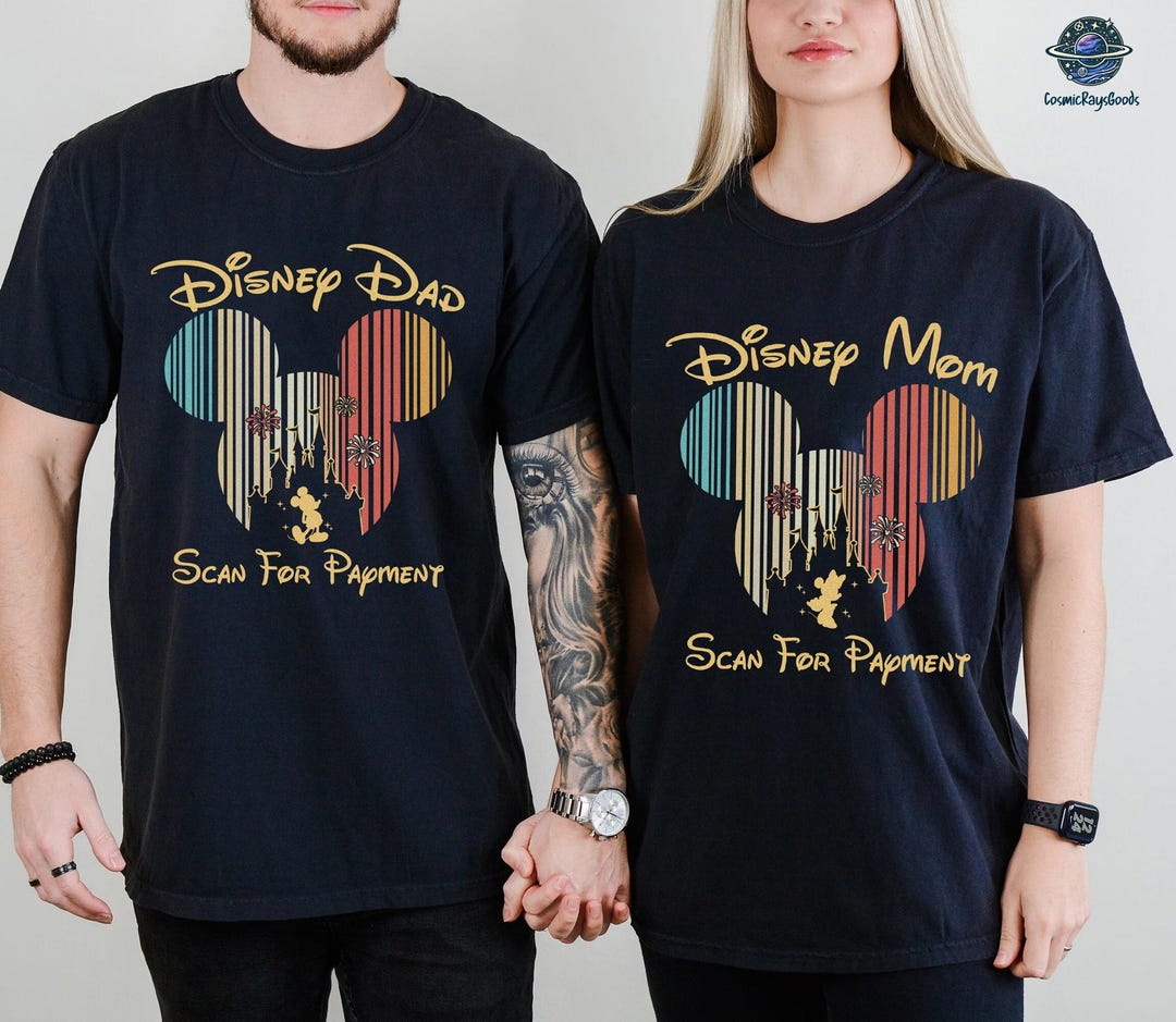Magic Castle Dad Mom Matching Shirt, Scan for Payment Shirt, Disneymom ...