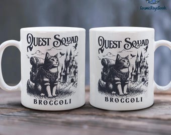 Quest Squad Broccoli Mug, Onyx Storm Mug, Fourth Wing, Xaden Riorson, Dragon Rider Books, Ridoc Romantasy Fan Gift, Booktok Merch