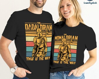 Dadalorian Momalorian Shirt | Mandalorian Family Matching Shirt | Mandalorian Dad Shirt | Father's Day Gifts | Starwars Family Shirt