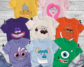 Monster Incs Halloween Costume Shirt, Group Monster University Matching Halloween Costume, Family Halloween Costumes,Group Monster Inc Party