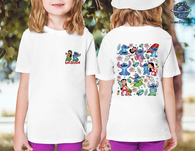 Camiseta Aloha de Lilo y Stitch, Camiseta linda de Stitch, Camiseta de Lilo y Stitch de Disneyland, Lilo y Stitch, Camisetas de Stitch, Camisetas de Lilo y Stitch imagen 2