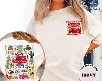 Comfort Colors Lightning McQueen Shirt, Cars McQueen T-Shirt, Radiator Springs Tee, Lightning McQueen Piston Cup Shirt, Birthday Boy Shirt