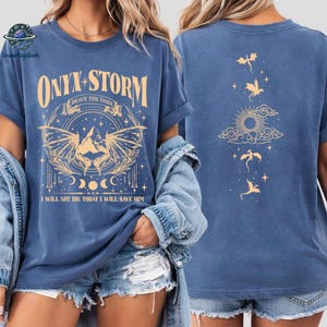 Fourth Wing Sweatshirt, Onyx Storm Shirt, Violence Bookish Sweatshirt, Fourth Wing Crewneck, Onyx Storm Riorson House Shirt,Dragon Rider Tee image 3