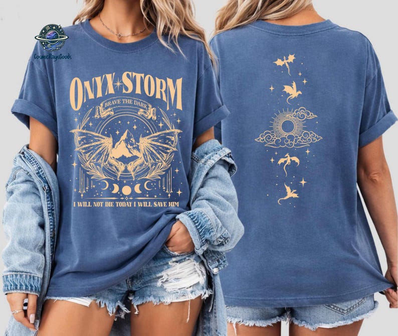Fourth Wing Sweatshirt, Onyx Storm Shirt, Violence Bookish Sweatshirt, Fourth Wing Crewneck, Onyx Storm Riorson House Shirt,Dragon Rider Tee image 3