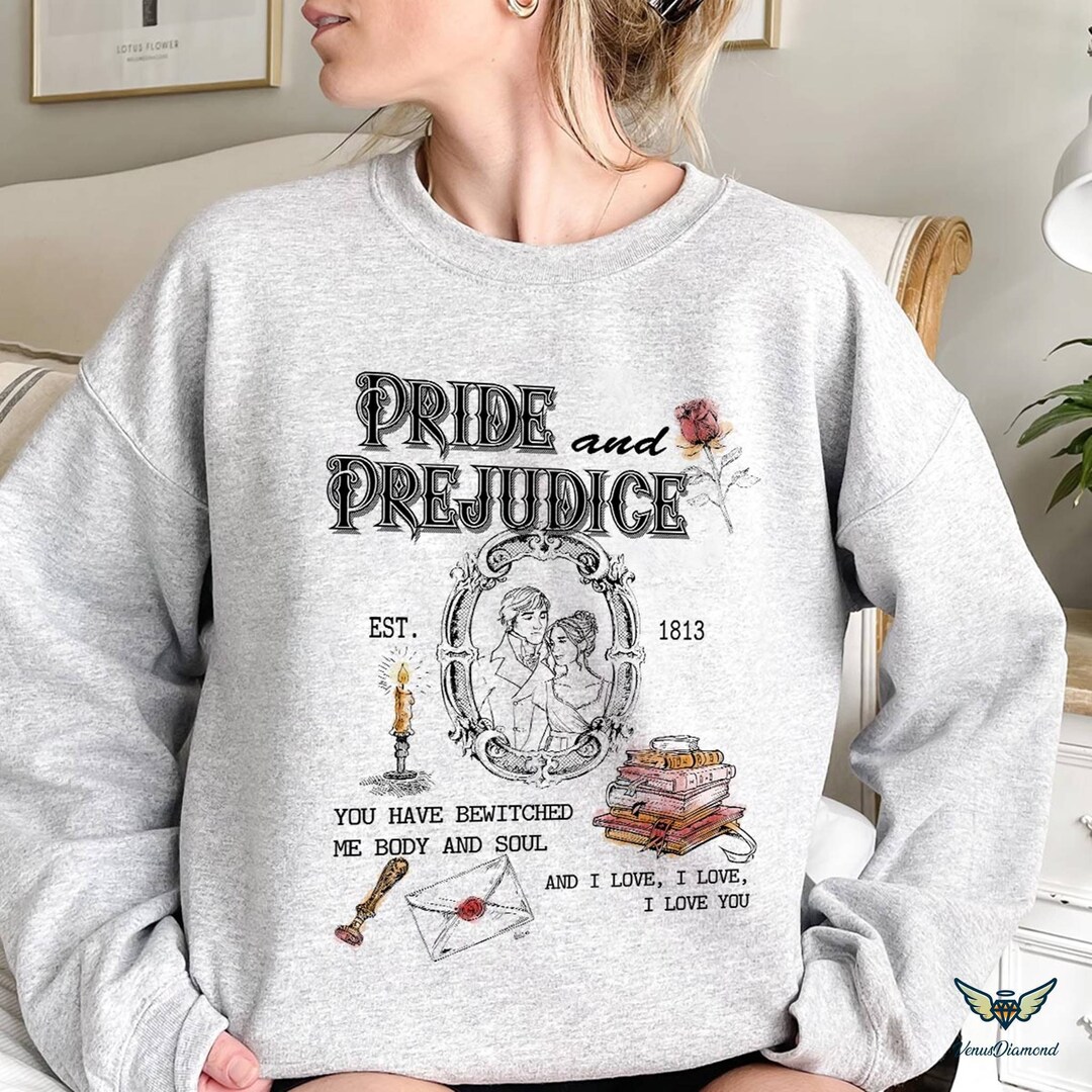 Pride and Prejudice Quotes, Pemberley Shirt, Jane Austen Shirt, Book