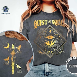 Quest Squad Onyx Storm Shirt, Fourth Wing Shirt, Ridoc Quest Squad Shirt, Onyx Storm, Xaden Riorson, Romantasy Fan Shirt, Dragon Rider Book image 3