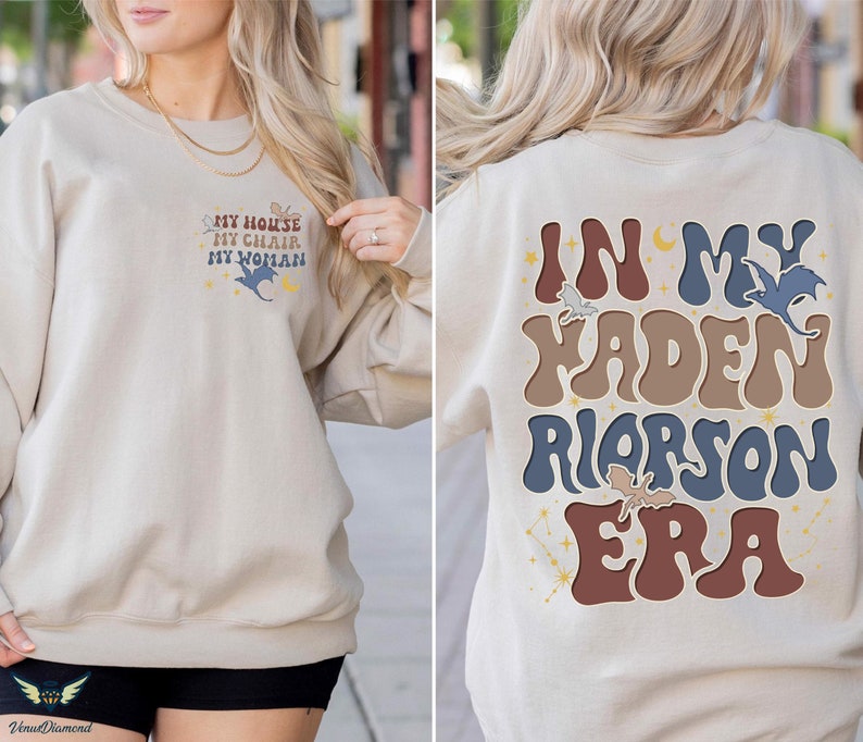 In My Xaden Riorson Era Sweatshirt, Fourth Wing Xaden Riorson Shirt, Riorson House, Fourth Wing Basgiath War College, Rebecca Yarros image 2