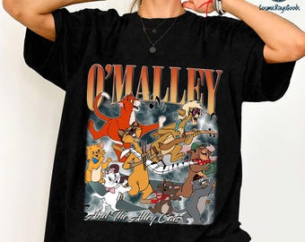 Retro The Aristocats O’Malley The Alley Cats Shirt, O’Malley And The Alley Cats, Birthday Gift Shirts, Disneyland Cat Lover Gift