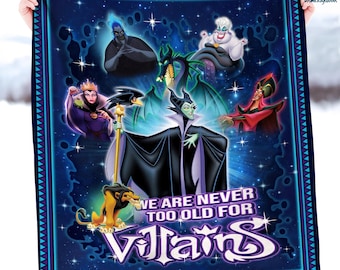 Maleficent Villain Fleece Blanket | Maleficent Sleeping Beauty Blanket Maleficent Magic Kingdom Throw Blanket for Couch Sofa Christmas Gift