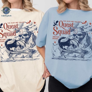 Onyx Storm Shirt Quest Squad Fourth Wing Merch Xaden Riorson clothes Violet bookish top romantasy fan Ridoc tshirt Dragon Rider image 1