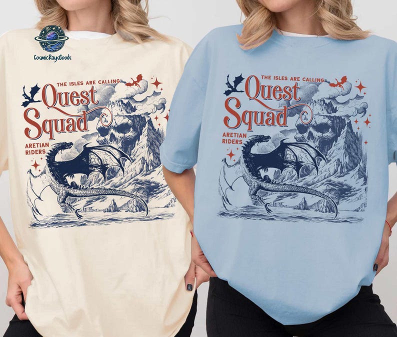 Onyx Storm Shirt Quest Squad Fourth Wing Merch Xaden Riorson clothes Violet bookish top romantasy fan Ridoc tshirt Dragon Rider image 1