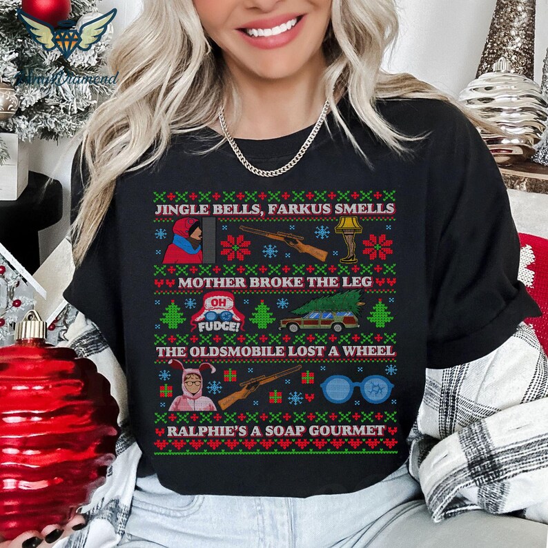 A Christmas Story Oh Fudge Sweatshirt, Ralphie Christmas Story