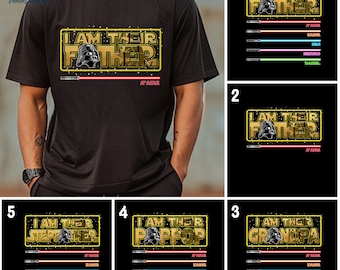 I Am Their Father Personalized Shirt, Dad Shirt, Fathers Day, StarWars Father Shirt, Custom Shirt With Lightsabers, Daddy Shirt