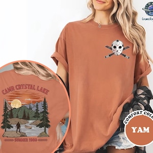 Camp Crystal Lake Jason Voorhees T-shirt, Halloween Horror Movie Shirt, Jason Voorhees Horror Shirt, Scary Halloween Tee