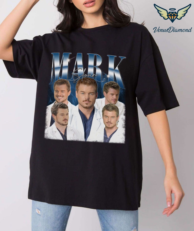 Mark Sloan Shirt | Mark Sloan Bootleg Shirt | Grey's Anatomy Shirt | Vintage Mark Sloan Shirt | Mark Sloan Homage Shirt image 1