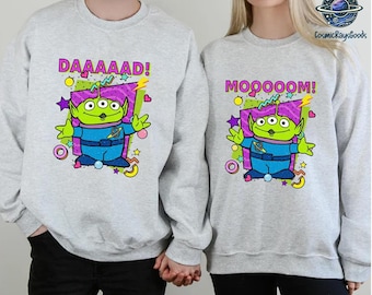 Alien Toy Story Mom Dad Shirt, Father Mother Matching Shirt, Mother's Day Shirt, Father's Day Gift, Disneyland Mom Dad, Toy Story Family