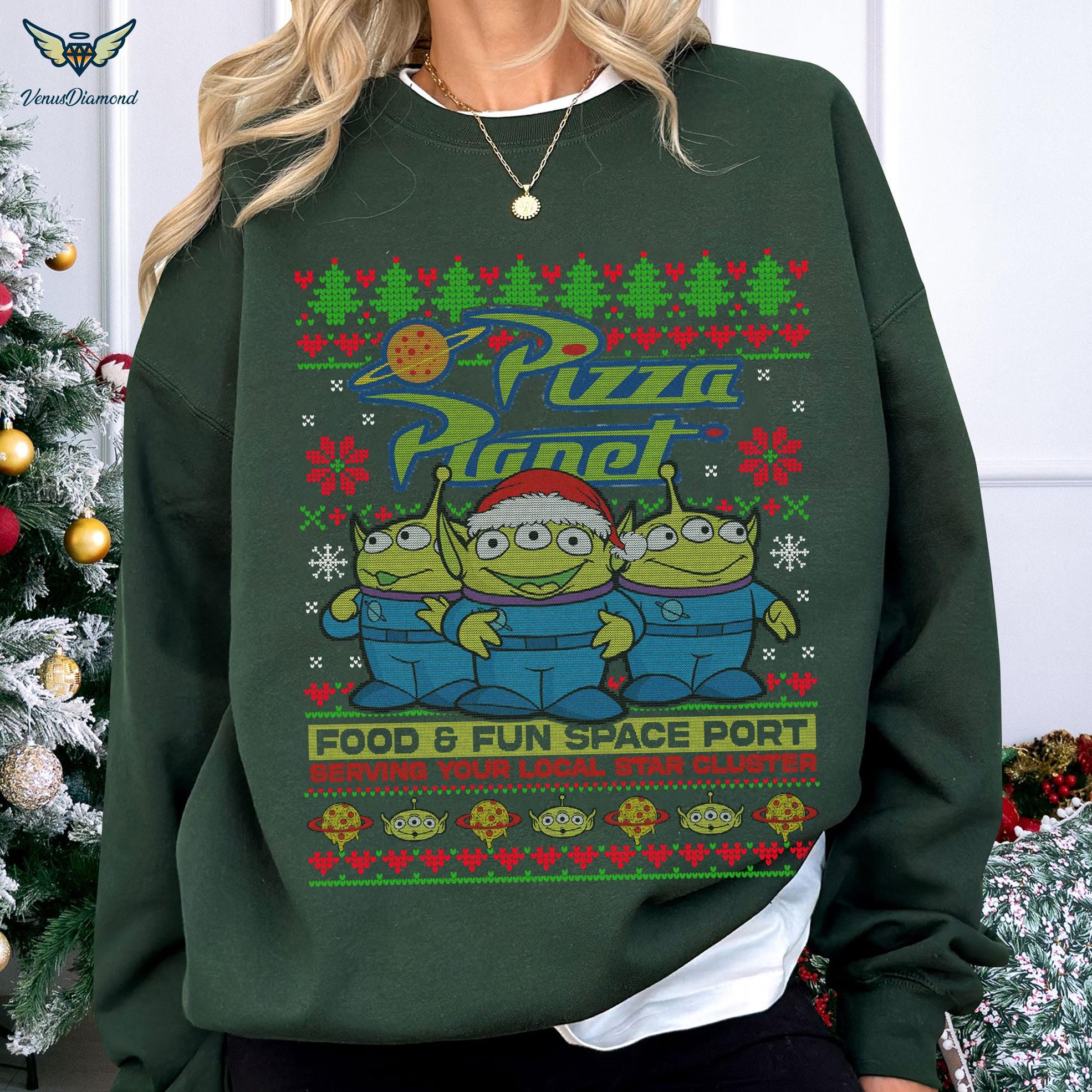 Alien Ugly Christmas Sweater