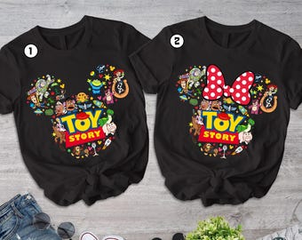Personalized Toy Story Matching Shirt, Disneyland Mouse Head Shirt, Toy Story Charcaters Shirt, Disneyland Couple TShirt, Toy Story Birthday