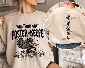 Sudadera de dos caras del equipo Foster-Keefe, camiseta del Guardián de las Ciudades Perdidas, Shannon Messenger, camiseta de la Academia Foxfire, KOTLC, suéter literario