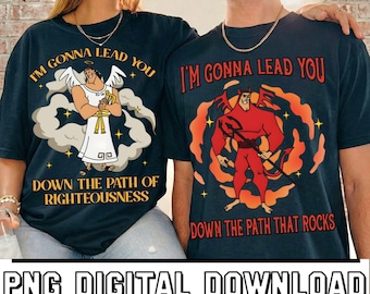 El nuevo bosque del emperador, el hombro de Kronk, el ángel y el demonio digital, el camino de la rectitud (Png), viaje a Disneyland, amigos (Png)