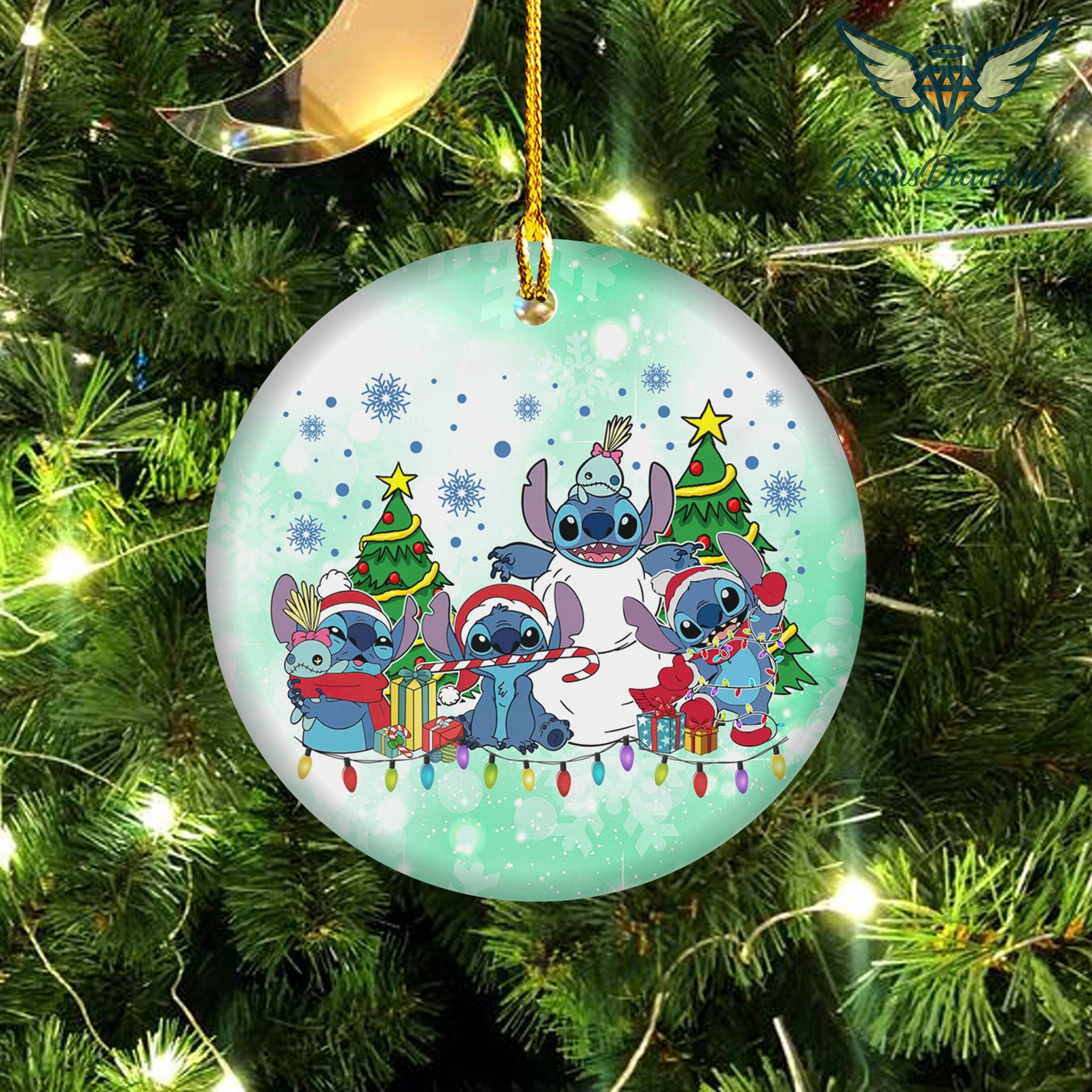 Discover Christmas Stitch Ornament,  Stitch Christmas, Lilo and Stitch, Christmas Ornament, Disney Christmas,