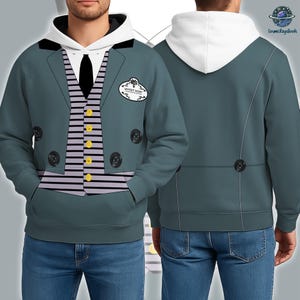 Haunted Mansion Butler 3D All Over Print Tee Sweatshirt Hoodie, Halloween Haunted Mansion Costume, Halloween Horror Movie Character Cosplay
