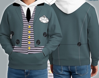 Haunted Mansion Butler 3D All Over Print Tee Sweatshirt Hoodie, Halloween Haunted Mansion Costume, Halloween Horror Movie Character Cosplay