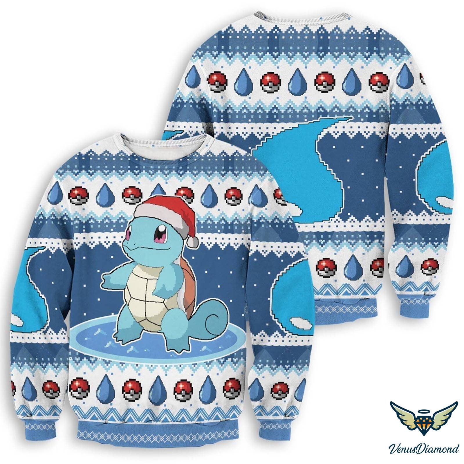 Discover Squirtle Ugly Christmas Sweater