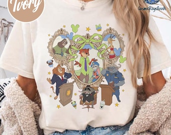 Zootopia Coquette Disneyland Shirt, DisneyWorld Zootopia Movie Tee, Nick Wilde, Judy Hopps, Gazelle, Flash, Yax, Disneyland Epcot Park Tee