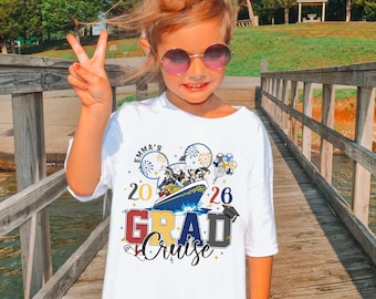 Personalized Mickey and Friends Graduation Cruise 2026 Shirt, Mickey Mouse Grad Cruise Shirt, Gift for Graduate, Magic Kingdom Cruise Shirt