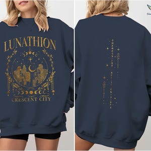Sudadera Lunathion de Crescent City, tatuaje de Bryce, merchandising de Bryce Quinlan, merchandising de Crescent City SJM, Casa de Tierra y Sangre imagen 2
