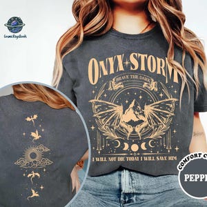 Fourth Wing Sweatshirt, Onyx Storm Shirt, Violence Bookish Sweatshirt, Fourth Wing Crewneck, Onyx Storm Riorson House Shirt,Dragon Rider Tee image 2