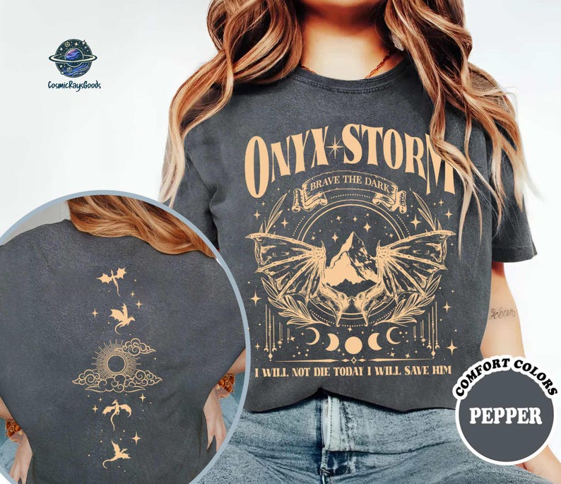 Fourth Wing Sweatshirt, Onyx Storm Shirt, Violence Bookish Sweatshirt, Fourth Wing Crewneck, Onyx Storm Riorson House Shirt,Dragon Rider Tee image 2